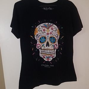 Women's Day of Dead MEXICO Tshirt  Sz Large